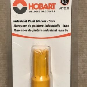 Hobart Welding Products Yellow Industrial Paint Marker Pen # 770221
Valve action